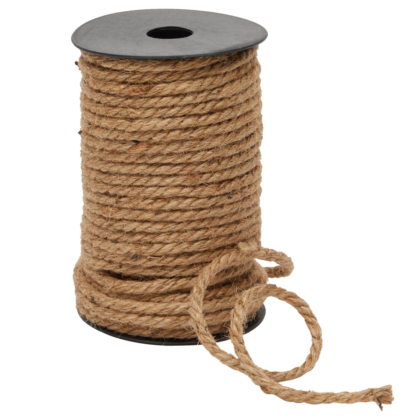 5mm Jute Hemp Rope for Crafts, Thick Twine String for Nautical DIY Caulking, Gift Packing, 100 ft