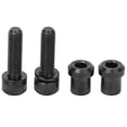 thumbnail image 3 of Juego de tornillos de vástago de aleación de titanio M5*18 para bicicletas de montaña y de carretera - Accesorios de repuesto para pernos de bicicleta negros, 4 piezas, 3 of 8