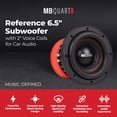 thumbnail image 2 of MB Quart RW1-164 Reference 6.5 Inch 4 Ohm DVC Subwoofer, 2 of 7