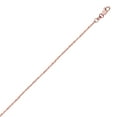 thumbnail image 2 of Ritastphens 14k Rose Pink Gold Singapore Chain Necklace 0.85 mm 16 Inches, 2 of 5