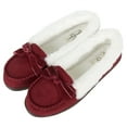 thumbnail image 5 of Jessica Simpson Womens Micro Suede Moccasin Indoor Outdoor Slipper Shoe, 5 of 9