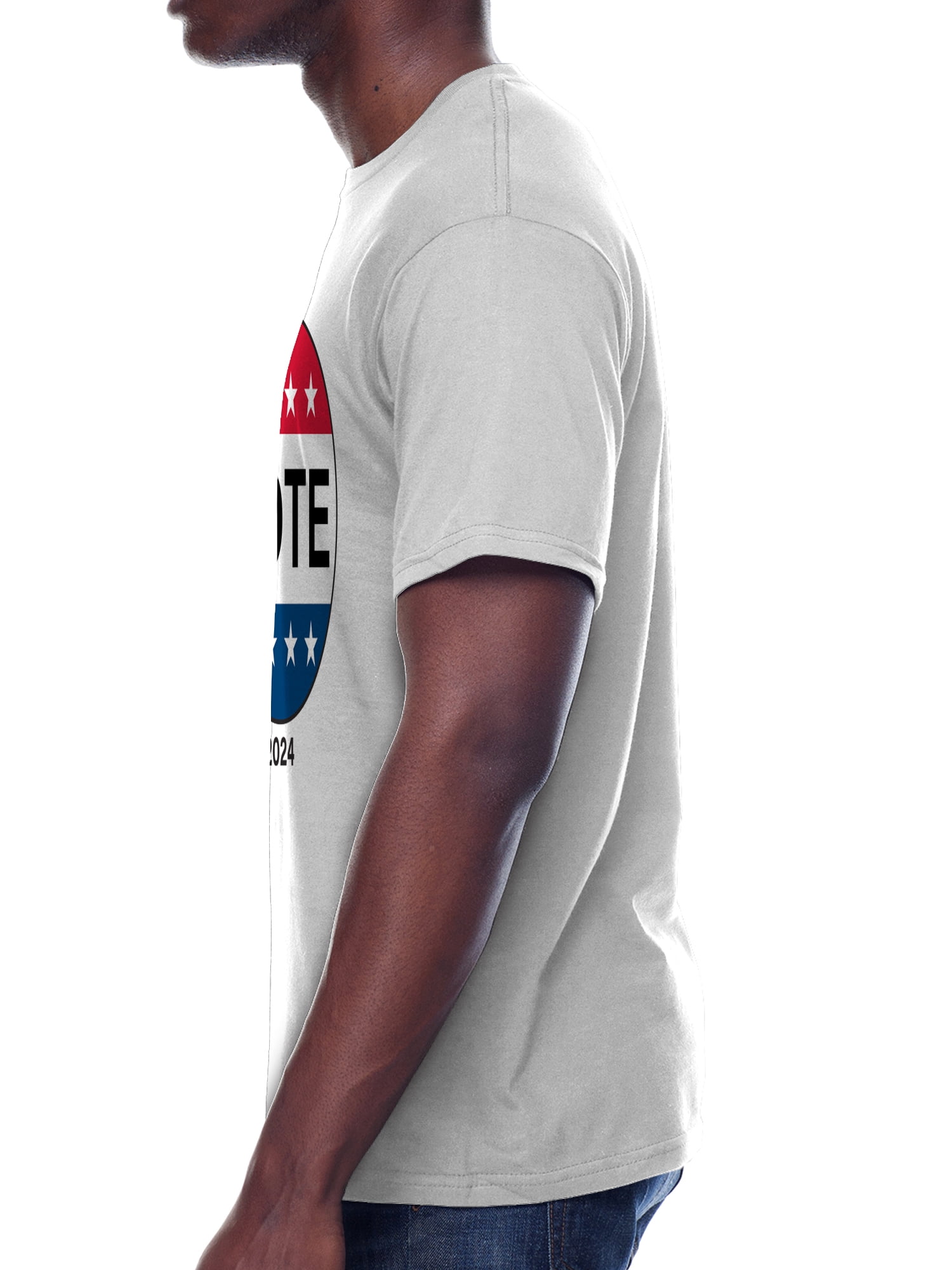 Vote 2024, Men's Apparel Graphic Crew Neck Tee, Sizes S-3XL