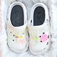 thumbnail image 1 of Zuecos con ventilación para mujer, sandalias con plataforma, zapatillas de exterior, toboganes de playa, calzado de verano de marca, 2023 qym unisex, 1 of 2