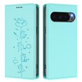 thumbnail image 2 of Leather For Google Pixel 10 / Pixel 10 Pro, RFID Blocking Protection, Playful Cats Embossed Flip Wallet Leather Case With Card Holder Magnetic Closure  Phone Cases Cover,Green,For Pixel 10 / 10 Pro, 2 of 7