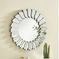 thumbnail image 2 of Sparkle 31.5 in. Contemporary Round Mirror in Clear, 2 of 2
