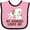 Pink and Black, variant on Inktastic My Grandad Loves Me Granddaughter Puppy Girls Girls Baby Bib