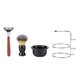thumbnail image 5 of Kit de afeitado de 4 piezas, maquinilla de afeitar manual, soporte de acero inoxidable, juego de cuenco para brochas, 5 of 10