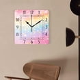 thumbnail image 4 of 10 Inch Wall Clock Battery Operated Silent Clock Decorative for Office, Kitchen, Outdoor, Living Room，Galaxy Unicorn Pastel Rainbow Creative, 4 of 4