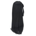 thumbnail image 3 of Long Straight Doll , Heat Resistant Dolls Hair Replacement   For Cosplay Black, 3 of 8