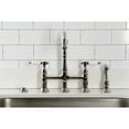 thumbnail image 3 of Kingston Brass KS1276BPLBS Bel-Air Bridge Kitchen Faucet with Brass Side Sprayer, Polished Nickel, 3 of 6