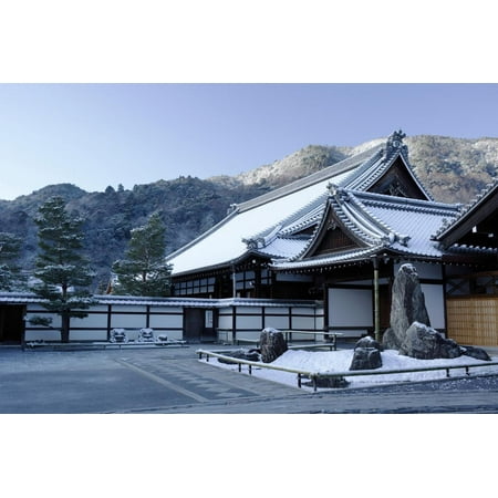 Early winter morning in Tenryu-ji Temple, UNESCO World Heritage Site, Kyoto, Japan, Asia Print Wall Art By Damien