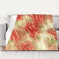 thumbnail image 5 of YFYANG Lightweight Warm Flannel Blanket, Red Vintage Rose Throw Blanket for Bed, Sofa, Travel, Camping, 40"x30", 5 of 7