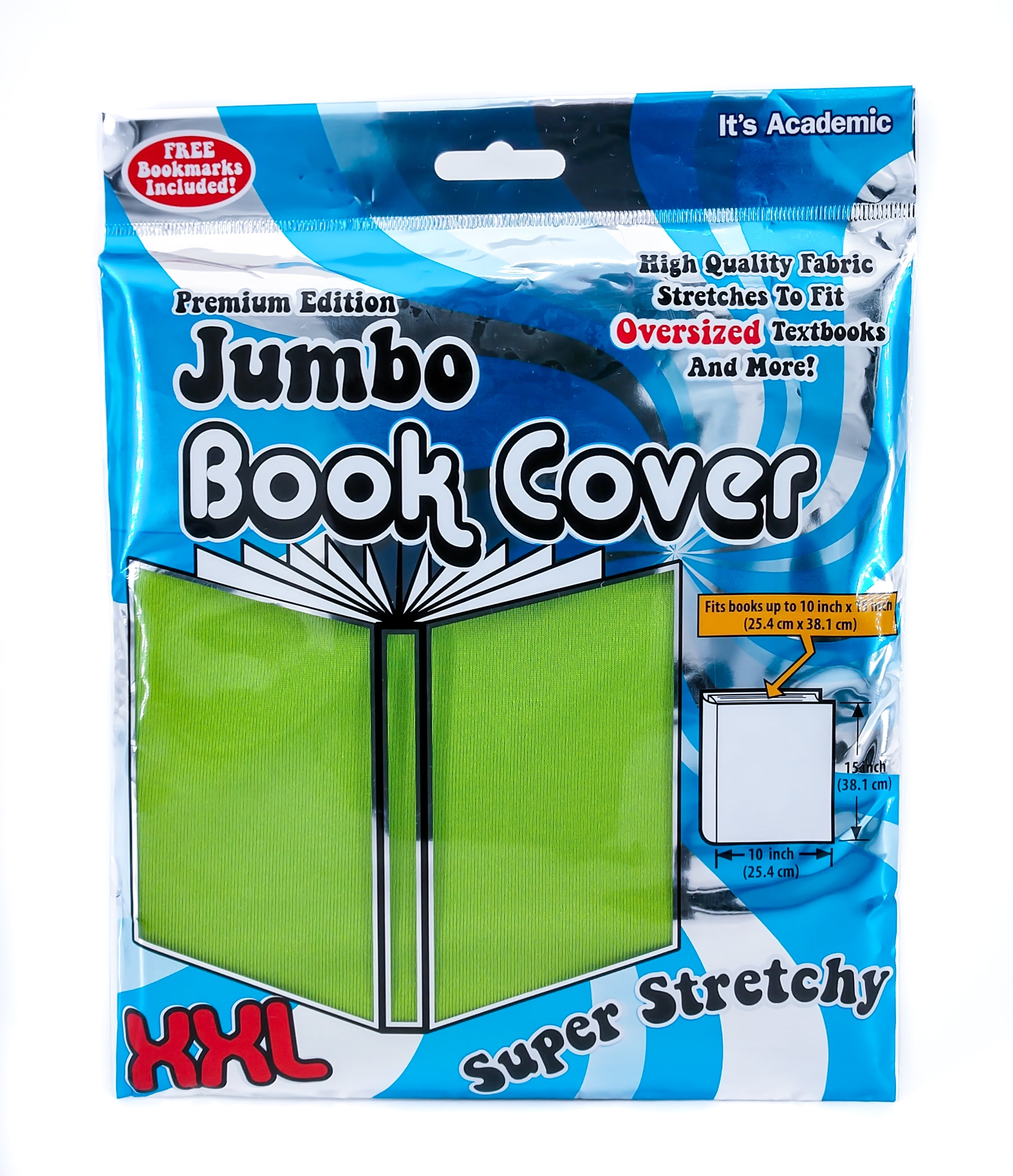 * Jumbo Fabric Book Cover Black XXL Stretchable It's Academic * Lot Of 5 