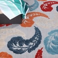 thumbnail image 6 of BNM Modern Bohemian Feather Indoor Outdoor Area Rug, 8' x 10', Multicolor, 6 of 7