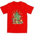 thumbnail image 2 of Camiseta navideña de Snoopy y Charlie Brown, camisetas informales, camisetas de manga corta, camisetas de verano 100 % algodón, camisetas de cuello redondo de talla grande, 2 of 5