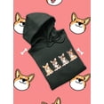 thumbnail image 3 of Corgi Puppies Banner Hoodie Women -Image by Shutterstock, Female x-Large, 3 of 4