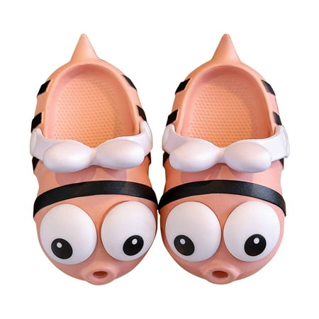 

TUOBARR Summer Savings Clearance! Baby Summer House Slippers Children s Shoes Three-dimensional Cartoon Non-slip Soft-soled Slippers Baotou Shoes
