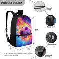 thumbnail image 5 of Uorisanigo Flaming Football Print School Backpack for Girls Boys 17 inch, 5-12 Year Kids School Bag Bookbags Large Capacity Laptop Bag for Schools, Travel & Sports, 5 of 6