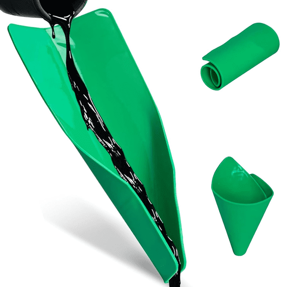 Flexible Funnel, Multi-Purpose Form a Funnel Flexible Draining Tool, Oil Drain Change Flex Foldable Filter Funnels for Automotive Use, Bendable Moldable for Various Applications
