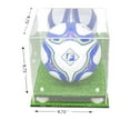 thumbnail image 2 of Deluxe Acrylic Soccer Ball Display Case with White Risers, Mirror and Turf Base (A027-MWRTB), 2 of 5