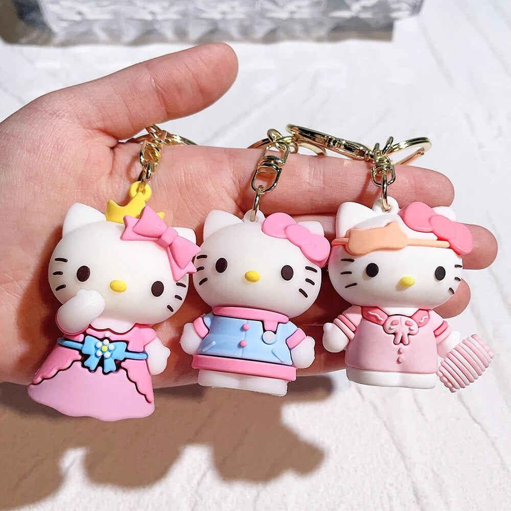 Kitty keychains outlet