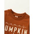 thumbnail image 5 of RUINIXCW Toddler Baby Girl Boy Halloween Sweatshirt Outfit Newborn Infant Fall Winter Sweatshirt Mama's Pumpkin Print Long Sleeve Pullovers Shirt Top, 5 of 8