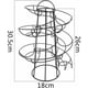 thumbnail image 5 of Dispensador de huevos Almacenamiento en espiral Soporte para huevos de hierro y metal Exhibición de cocina para 24 huevos Negro, 5 of 5