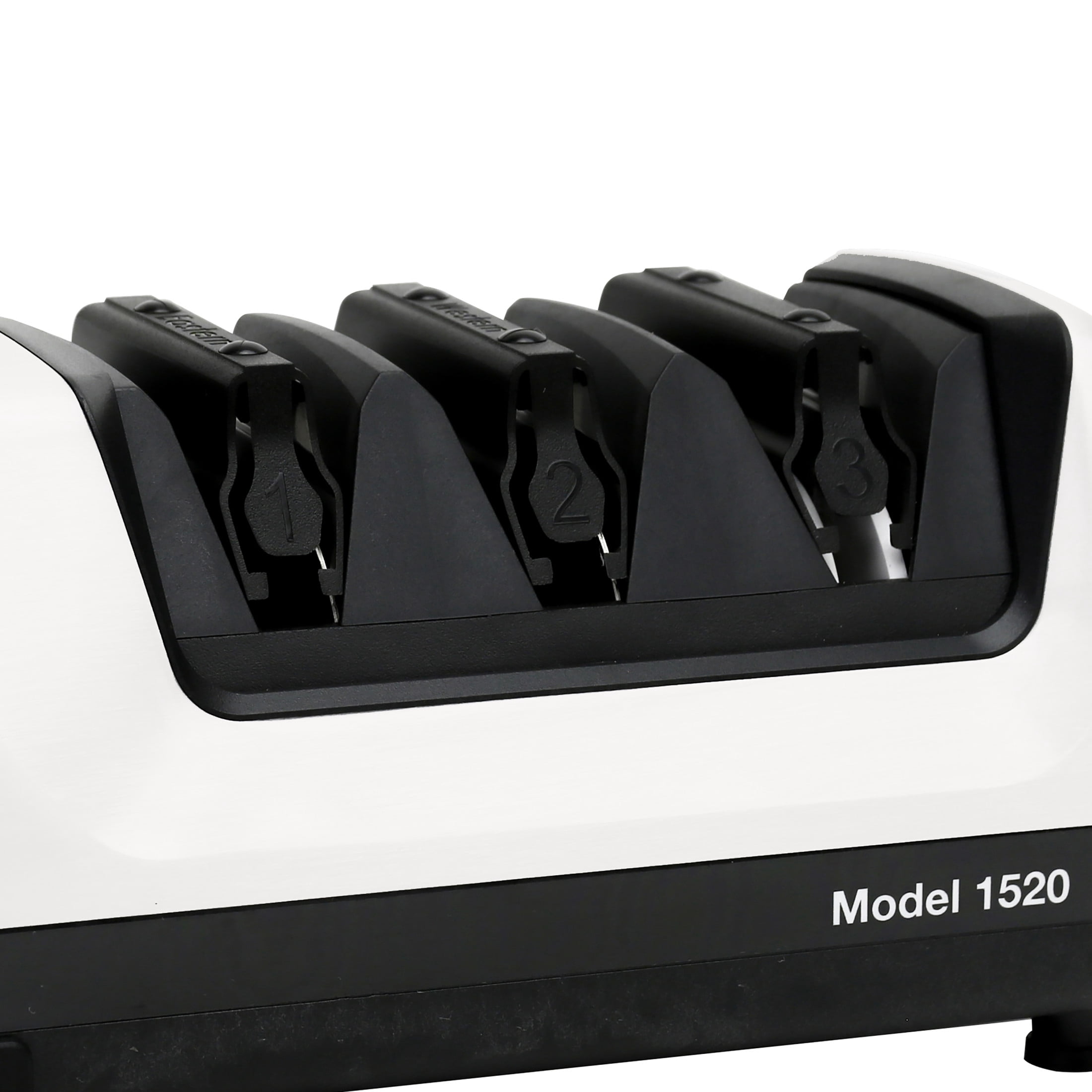 Chef'sChoice Model 1520 AngleSelect Professional Electric Knife Sharpener for Straight Edge and Serrated Knives,  White