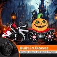 thumbnail image 6 of Gymax 9 FT Long Halloween Inflatable Decoration Grim Reaper Driving Pumpkin Carriage, 6 of 10