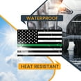 thumbnail image 6 of Magnet Me Up Thin Green Line American Flag Vinyl Automotive Magnet Decal, 5x8 In, 6 of 7