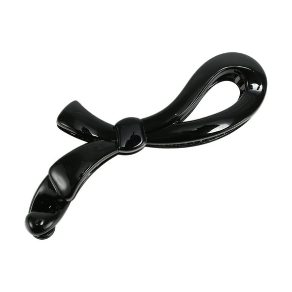 Unique Bargains 1 Pc Fashion Elegant Ribbon Hairpin Hairdo Clip for Women 4.09"x1.57"x0.87" Black