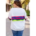 thumbnail image 3 of a.Jesdani Plus Size Striped Sweatshirt - Comfort Meets Style!, 3 of 8