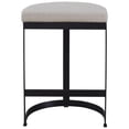 thumbnail image 6 of Pemberly Row 26" Metal and Fabric Counter Stool in Matte Black, 6 of 7