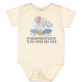 thumbnail image 3 of Inktastic My Grandparents Loves Me to the Moon and Back Elephants Boys or Girls Baby Bodysuit, 3 of 5