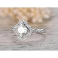 thumbnail image 2 of 2.05 Ct Moissanite Diamond Wedding Ring Cushion Cut with 18k Gold Plating, 2 of 5