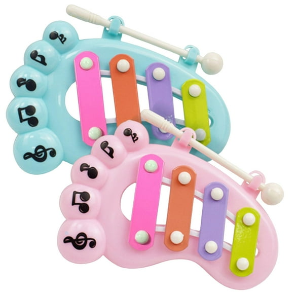Xilófono de 4 piezas para niños, juguetes para martillar, juguetes Montessori, instrumento Musical de percusión para , niños y niñas, regalos de