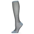 thumbnail image 2 of MeMoi Women's Diamond Trellis Knee High Socks - Womens - Female, 9-11, Denim, 2 of 2