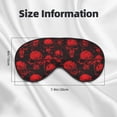 thumbnail image 5 of Xecao Red Skulls for Soft Fluffy Sleeping Blindfold, Nap eye cover tailored for the utmost comfort for girls, women, kids, and adults., 5 of 7