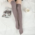 thumbnail image 4 of Loritta 4 Pairs Women Thigh High Socks Cotton Long Over the Knee Socks Size 6-9, 4 of 7