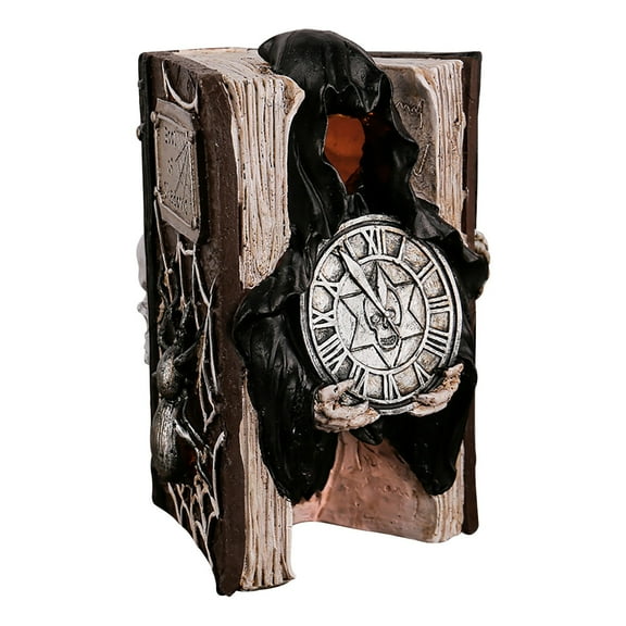 Uxgjfwu Book Decor Skull Prop with Gothic Cover - Fake Book Model for Home Halloween Party Scene Setup