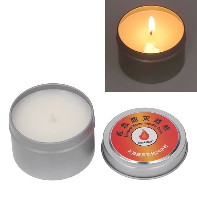 Vela de Supervivencia Al Aire Libre, Vela para Acampar 24 Horas A Prueba de Viento Velas de Larga Duración Para Supervivencia Al Aire Libre Preparación para emergencias para el