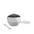 thumbnail image 2 of COSCO Outdoor 25" Geo Wood Burning Fire Pit with Rain Cover and Accessories, Ceramic, White, 2 of 12