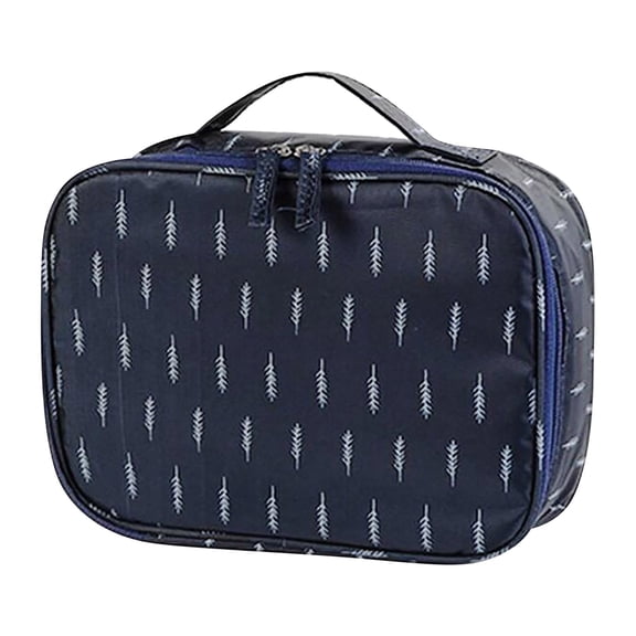 Large Multifunctional Travel Cosmetic Organizer Bag Portable Makeup Pouch with Insert Pocket for Toiletry Storage