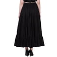 thumbnail image 4 of Wevez Plus Size 40 Inches Long Tribal Fusion 25 Yard Skirt (Black), 4 of 4
