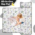 thumbnail image 4 of Pioneer Flower Floral Print Pattern Teens Toddler Nap Mat with Pillow, Sleeping Mat Bag for Preschool Daycare 59"x22", 4 of 6