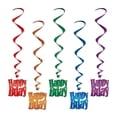 thumbnail image 2 of Party Central Club Pack of 30 Multi-Color Traditional 'Happy Birthday' Spiral Whirls 33", 2 of 2