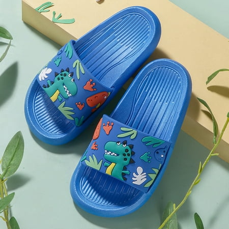 

Meitianfacai Deals Clearance Toddler Baby Boys Girls Cartoon Dinosaur Soft And Non-Slip Kids Summer Flip Flop