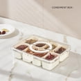 thumbnail image 3 of 1PC Storage Box Car Charcuterie Box Car Charcuterie Boxes Car Charcuterie Box Dishwasher Reusable Charcuterie Boxes With Clear Lids Divided Serving Tray With Lid And Handle, 3 of 3