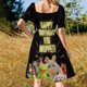 thumbnail image 3 of Happy Birthday You Muppet Birthday Vestido de manga corta vestidos para mujer vestidos para ocasis oficiales Ropa estética, 3 of 6