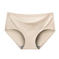 thumbnail image 2 of uublik Briefs Women High Waist Breathable Briefs Soft Underpants Ladies Stretch Panties Women Underwear Seamless Beige, 2 of 4